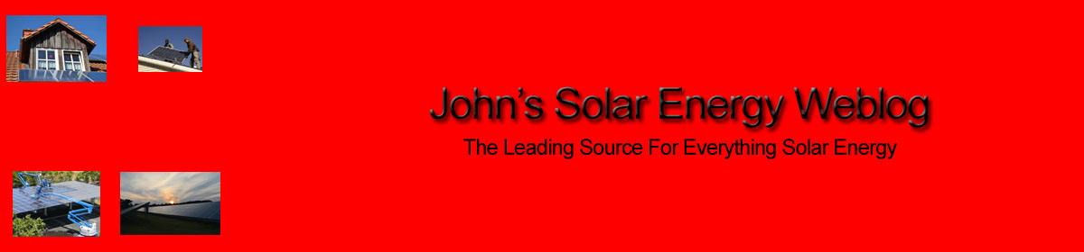 John's Solar Energy Weblog