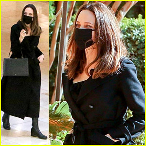 Angelina Jolie Goes Shopping at the Mall with Her Daughters