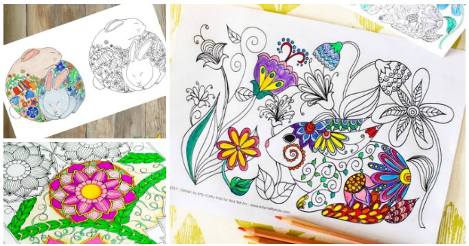 Detailed Spring Colouring Pages