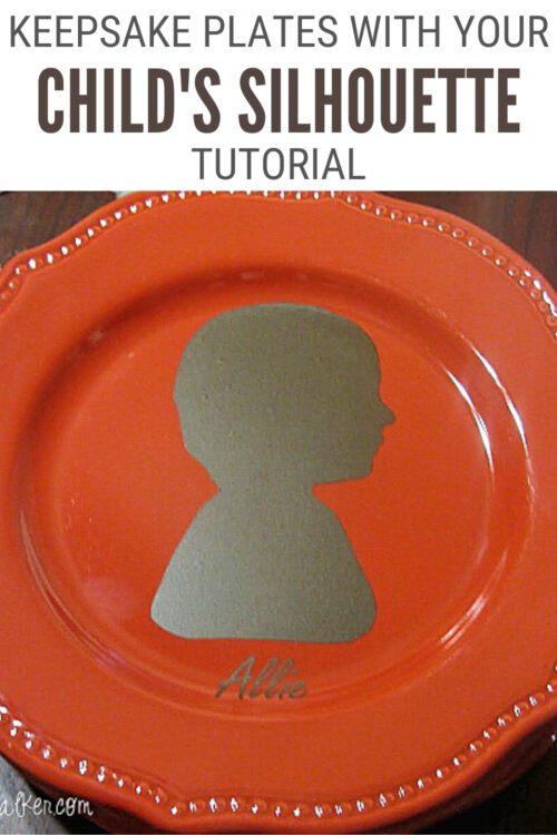 How to Make Keepsake Plates with a Child’s Silhouette