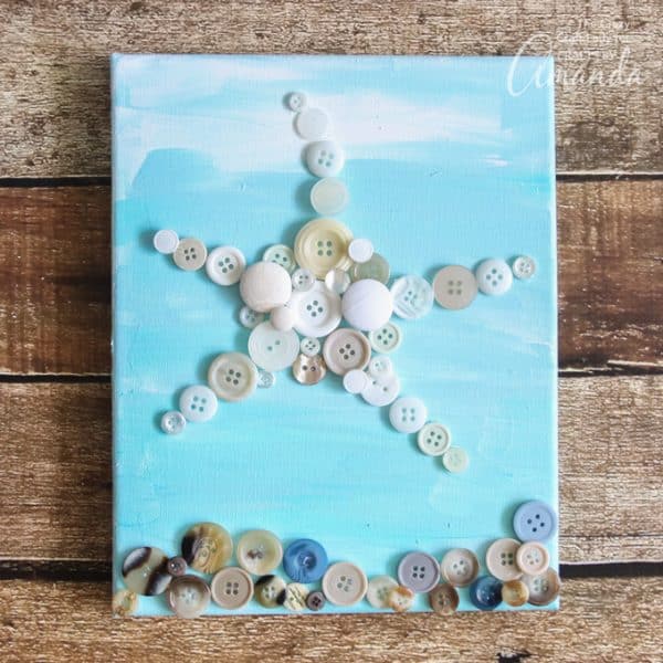 Button Starfish Wall Art