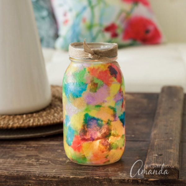 Watercolor Luminaries | The Crafts Blog