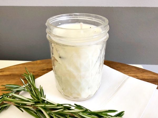 Evergreen & Herb Mason Jar Candle Tutorial