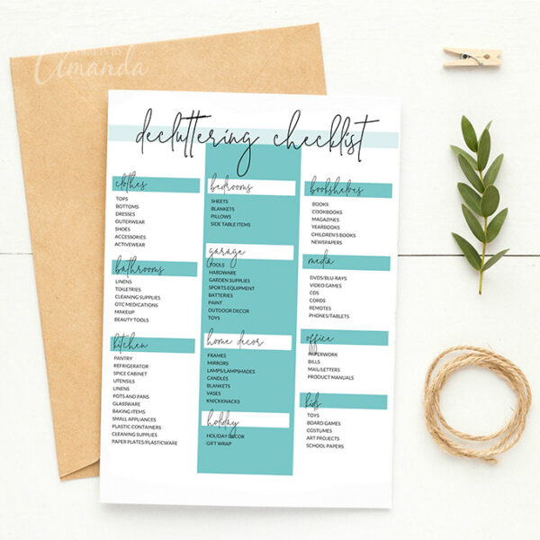 Home Organizing Checklists