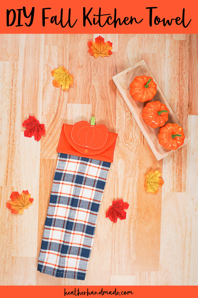 Fall Hanging Kitchen Towel Sewing Tutorial