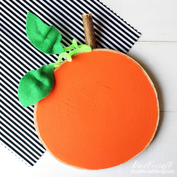 Rustic Wood Slice Pumpkin DIY and Giveaway!