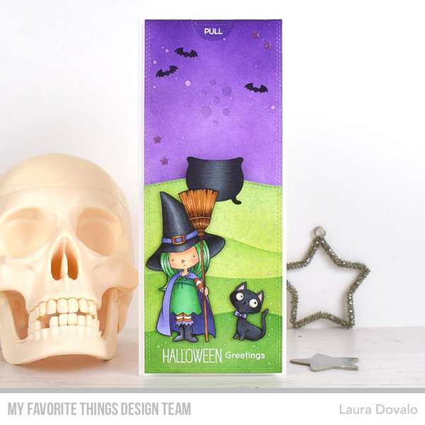 Halloween Witch Pull Tab Card