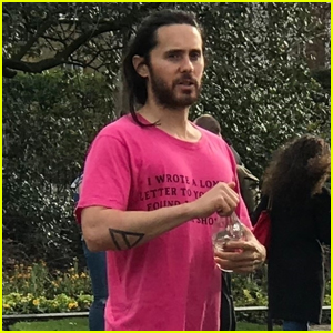 Jared Leto Hangs Out with a Friend in London