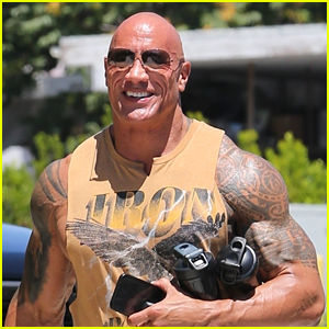 Dwayne Johnson Puts His Arm Tattoos On Display While Heading To A Workout