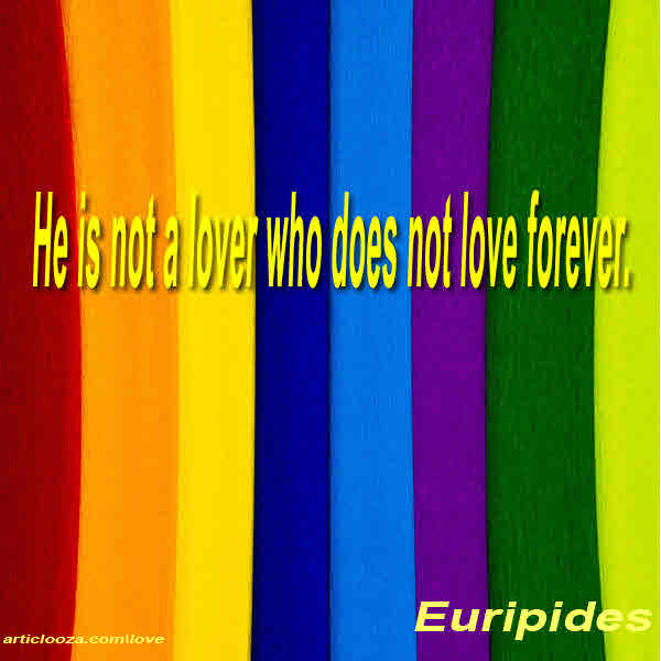 He is not a lover who  ...